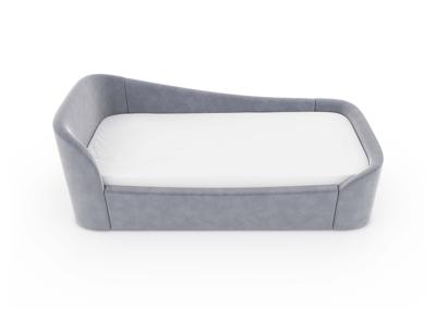 Диван-кровать Ellipsefurniture Диван-кровать KIDI Soft с низким изножьем 90*200 см R антивандальная ткань (серый) арт. KD010502120202