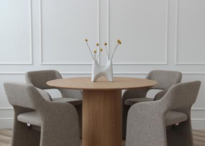 Стол письменный Ellipsefurniture Стул E7.6 (бежевый, рогожка) арт. KP010201020101