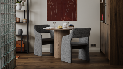 Стол письменный Ellipsefurniture Стул E7.6 (серый, рогожка) арт. KP010202020101
