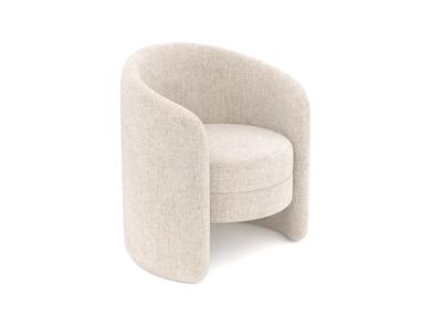 Кресло Ellipsefurniture Кресло Ellipse E7.4 (молочный, рогожка) арт. EL01022900205