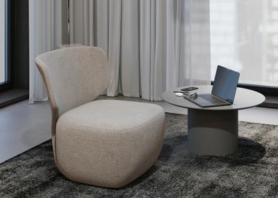 Кресло Ellipsefurniture Кресло Ellipse E5.2 (бежевый, рогожка) арт. KP010201030101