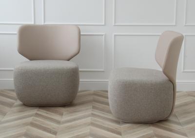 Кресло Ellipsefurniture Кресло Ellipse E5.2 (бежевый, экокожа, рогожка) арт. KP010204030101