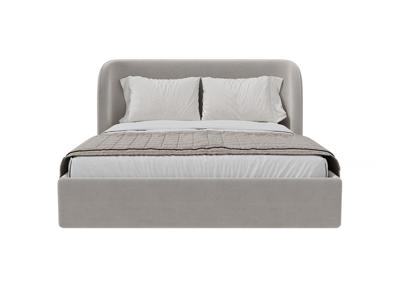 Кровать Ellipsefurniture Кровать двуспальная Classic 160 см (серый, велюр) арт. СF010202150501