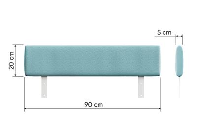 Кровать Ellipsefurniture Защитный бортик Cosy (бирюзовый) арт. KD020106010199