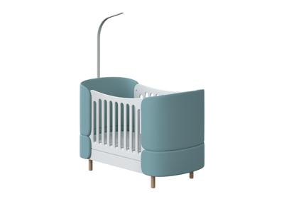 Кроватка-трансформер Ellipsefurniture Кроватка-трансформер KIDI Soft (бирюзовый) арт. KD040106010190