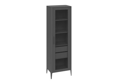 Мебель Ellipsefurniture Витрина Type стеклянная высота 200 см R (темно-серый) арт. TYR10306030101