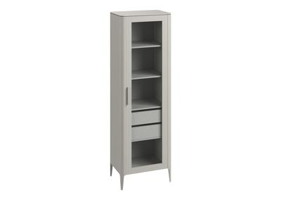 Витрина Ellipsefurniture Витрина Type oak стеклянная высота 200 см R (серо-бежевый) арт. TYR10205030101