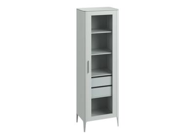 Витрина Ellipsefurniture Витрина Type oak стеклянная высота 200 см R (светло-серый) арт. TYR10204030101