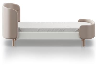 Кровать Ellipsefurniture Кровать KIDI Soft для детей от 3 до 7 лет (бежевый, экокожа) арт. KD010201070101