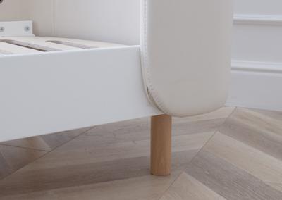 Кровать Ellipsefurniture Кровать KIDI Soft для детей от 3 до 7 лет (молочный, экокожа) арт. KD010207070101