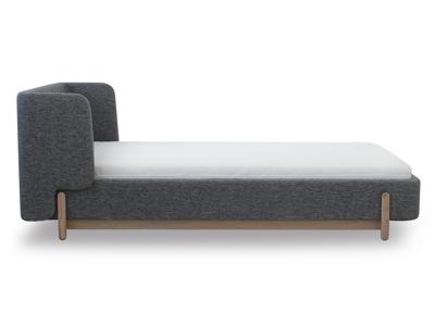 Кровать Ellipsefurniture Кровать Basic спальное место 90*200 см (серый, рогожка) арт. BS010202080101