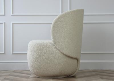 Кресло Ellipsefurniture Кресло Ellipse E5.1 (молочный, букле) арт. KP010207130301