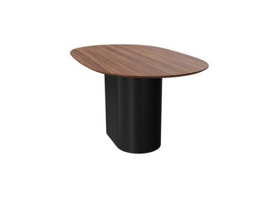 Стол Ellipsefurniture Стол обеденный Type овальный 160*95 см (орех/черный) арт. TY010209250601