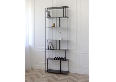 Мебель Ellipsefurniture Стеллаж Stripe 80*237,6*30 см (черный) арт. HUM20208090201