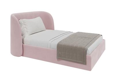 Кровать Ellipsefurniture Кровать двуспальная Classic 140 см (розовый, велюр) арт. СF010212140501