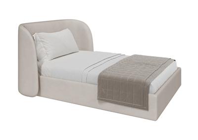 Кровать Ellipsefurniture Кровать двуспальная Classic 140 см (молочный, велюр) арт. СF010207140501