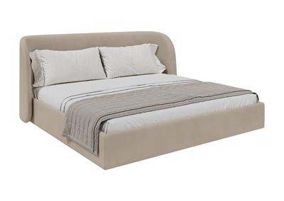 Кровать Ellipsefurniture Кровать двуспальная Classic 200 см (бежевый, велюр) арт. СF010201260501