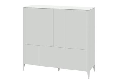 Мебель Ellipsefurniture Шкаф Type 3 двери 2 ящика высота 135 см (белый) арт. TY010301360101