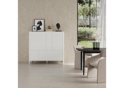 Мебель Ellipsefurniture Шкаф Type 3 двери 2 ящика высота 135 см (белый) арт. TY010301360101
