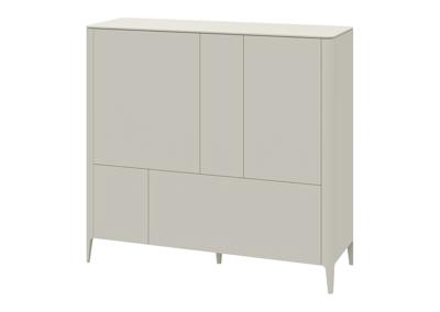 Мебель Ellipsefurniture Шкаф Type 3 двери 2 ящика высота 135 см (молочный) арт. TY010305360101
