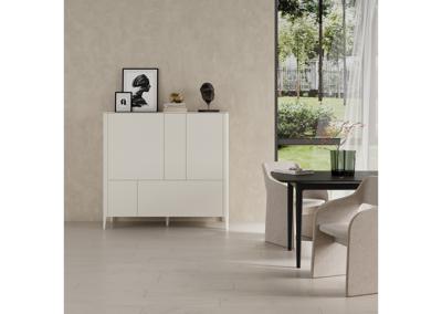 Мебель Ellipsefurniture Шкаф Type 3 двери 2 ящика высота 135 см (молочный) арт. TY010305360101