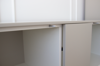 Мебель Ellipsefurniture Шкаф Type 3 двери 2 ящика высота 135 см (серо-бежевый) арт. TY010304360101