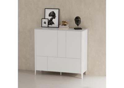 Мебель Ellipsefurniture Шкаф Type 3 двери 2 ящика высота 135 см (светло-серый) арт. TY010302360101