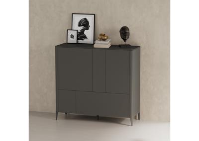 Мебель Ellipsefurniture Шкаф Type 3 двери 2 ящика высота 135 см (темно-серый) арт. TY010306360101