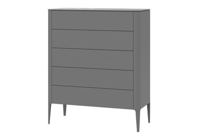 Мебель Ellipsefurniture Комод Type 5 ящиков ширина 100 см (серый) арт. TY010303380101