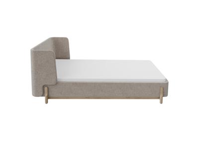 Кровать Ellipsefurniture Кровать Basic спальное место 90*200 см (бежевый, рогожка) арт. BS010102010101