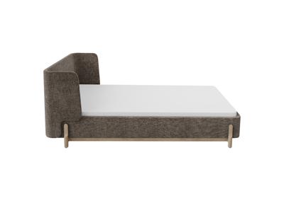 Кровать Ellipsefurniture Кровать Basic спальное место 90*200 см (коричневый, рогожка) арт. BS010103010101