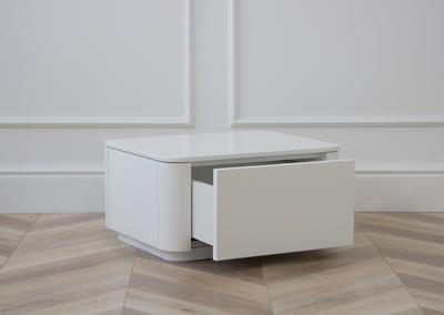 Тумбочка Ellipsefurniture Тумба прикроватная Tammi 1 ящик (белый) арт. TM010201140101
