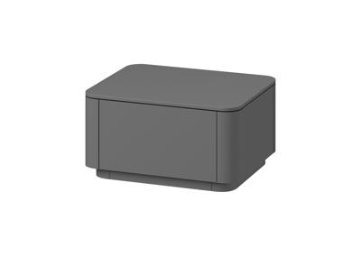 Тумбочка Ellipsefurniture Тумба прикроватная Tammi 1 ящик (серый) арт. TM010205140101