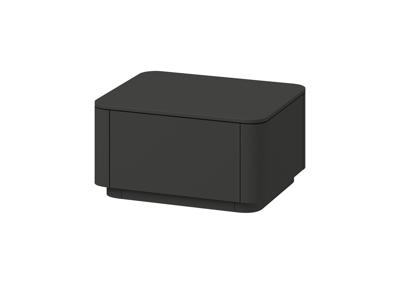 Тумбочка Ellipsefurniture Тумба прикроватная Tammi 1 ящик (черный) арт. TM010206140101