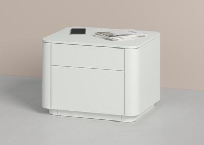 Мебель Ellipsefurniture Тумба прикроватная Tammi 2 ящика ширина 50 см (белый) арт. TM010201150101