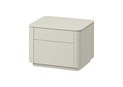 Тумбочка Ellipsefurniture Тумба прикроватная Tammi 2 ящика ширина 50 см (молочный) арт. TM010203150101