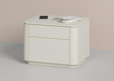 Тумбочка Ellipsefurniture Тумба прикроватная Tammi 2 ящика ширина 50 см (молочный) арт. TM010203150101