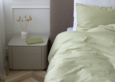 Тумбочка Ellipsefurniture Тумба прикроватная Tammi 2 ящика ширина 50 см (серо-бежевый) арт. TM010202150101