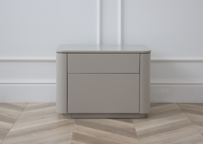 Тумбочка Ellipsefurniture Тумба прикроватная Tammi 2 ящика ширина 50 см (серо-бежевый) арт. TM010202150101