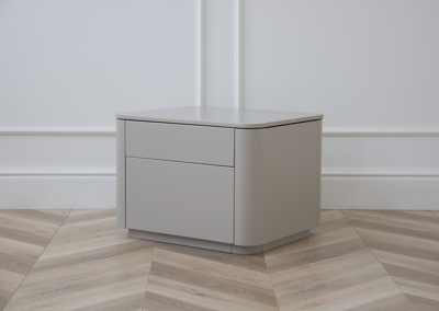 Тумбочка Ellipsefurniture Тумба прикроватная Tammi 2 ящика ширина 50 см (серо-бежевый) арт. TM010202150101
