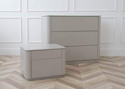 Тумбочка Ellipsefurniture Тумба прикроватная Tammi 2 ящика ширина 50 см (серо-бежевый) арт. TM010202150101