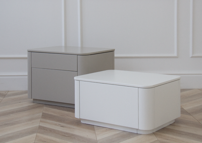 Тумбочка Ellipsefurniture Тумба прикроватная Tammi 2 ящика ширина 50 см (серо-бежевый) арт. TM010202150101