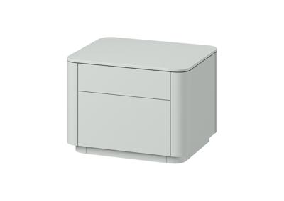 Тумбочка Ellipsefurniture Тумба прикроватная Tammi 2 ящика ширина 50 см (светло-серый) арт. TM010204150101