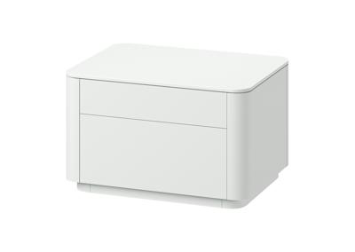 Тумбочка Ellipsefurniture Тумба прикроватная Tammi 2 ящика ширина 60 см (белый) арт. TM010201160101