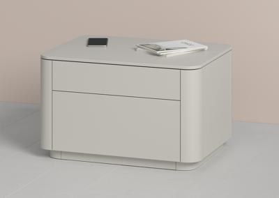 Тумбочка Ellipsefurniture Тумба прикроватная Tammi 2 ящика ширина 60 см (серо-бежевый) арт. TM010202160101
