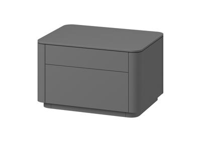 Тумбочка Ellipsefurniture Тумба прикроватная Tammi 2 ящика ширина 60 см (серый) арт. TM010205160101