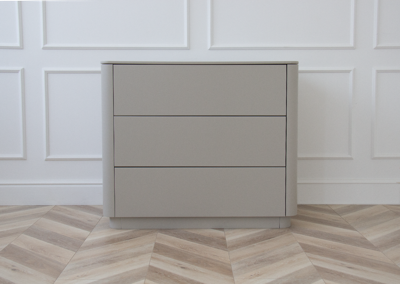 Мебель Ellipsefurniture Комод Tammi 3 ящика ширина 90 см (серо-бежевый) арт. TM010202010101