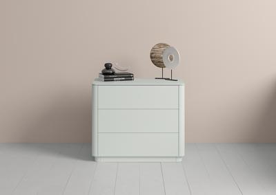 Мебель Ellipsefurniture Комод Tammi 3 ящика ширина 90 см (светло-серый) арт. TM010204010101