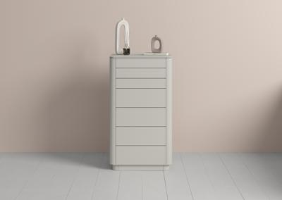 Мебель Ellipsefurniture Комод Tammi высокий 7 ящиков (серо-бежевый) арт. TM010202050101