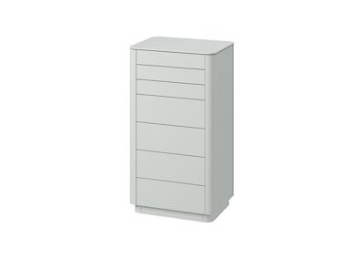 Мебель Ellipsefurniture Комод Tammi высокий 7 ящиков (светло-серый) арт. TM010204050101